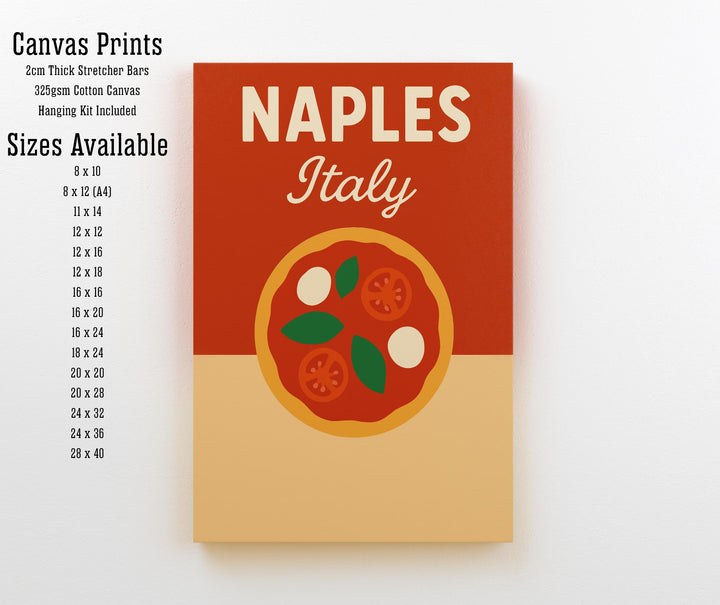 Naples Italy Vintage Travel Poster Naples Wall Art Italy Print Scenic City Art Gift for Italy Lovers Wanderlust Decor