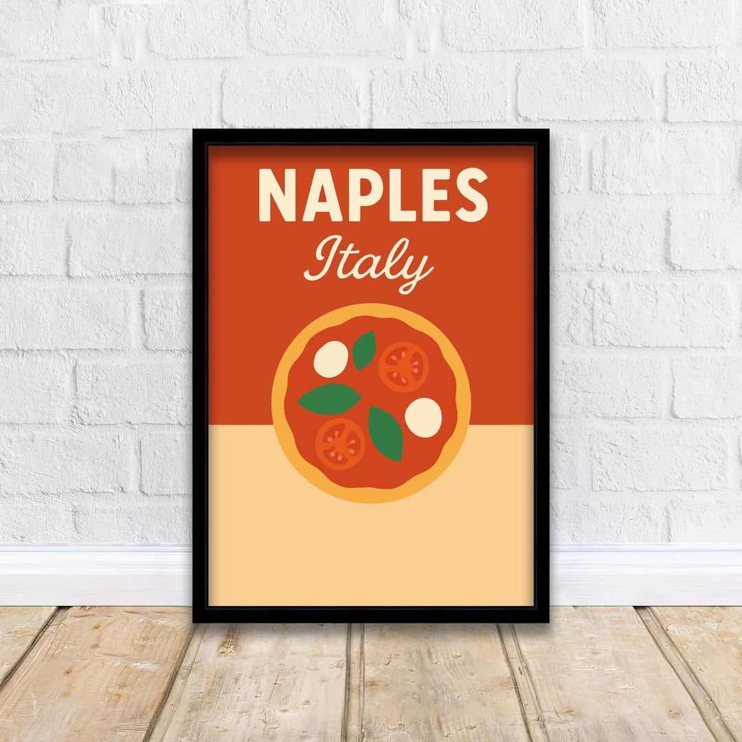 Naples Italy Vintage Travel Poster Naples Wall Art Italy Print Scenic City Art Gift for Italy Lovers Wanderlust Decor