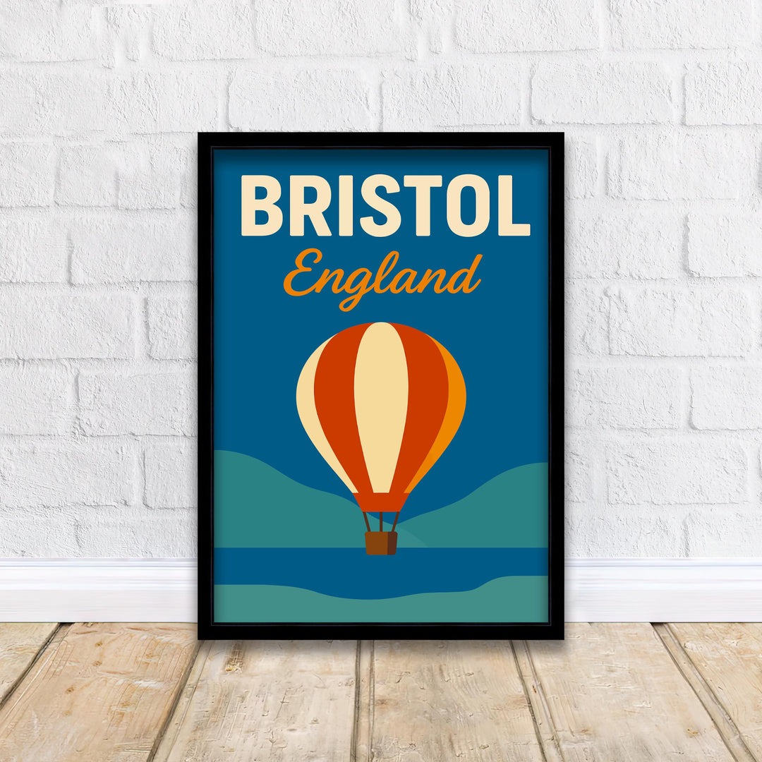 Bristol England Vintage Travel Poster Bristol Art Scenic City Decor Gift for England Lovers Wanderlust Decor