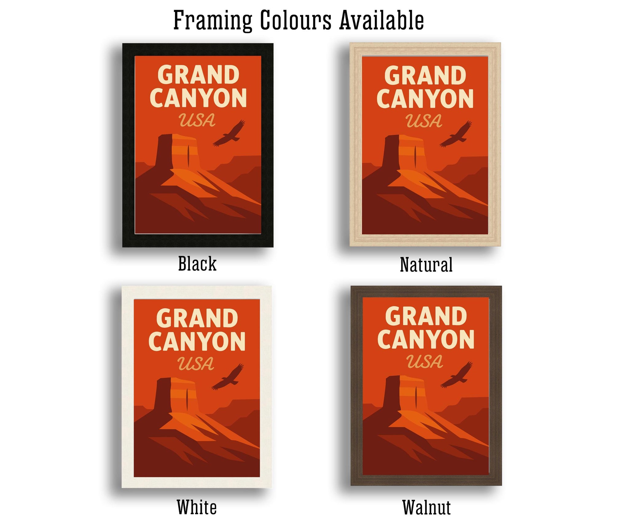 Grand Canyon Vintage Travel Poster Grand Canyon Art Grand Canyon Print Scenic Desert Decor Gift for Nature Lovers Wanderlust Art