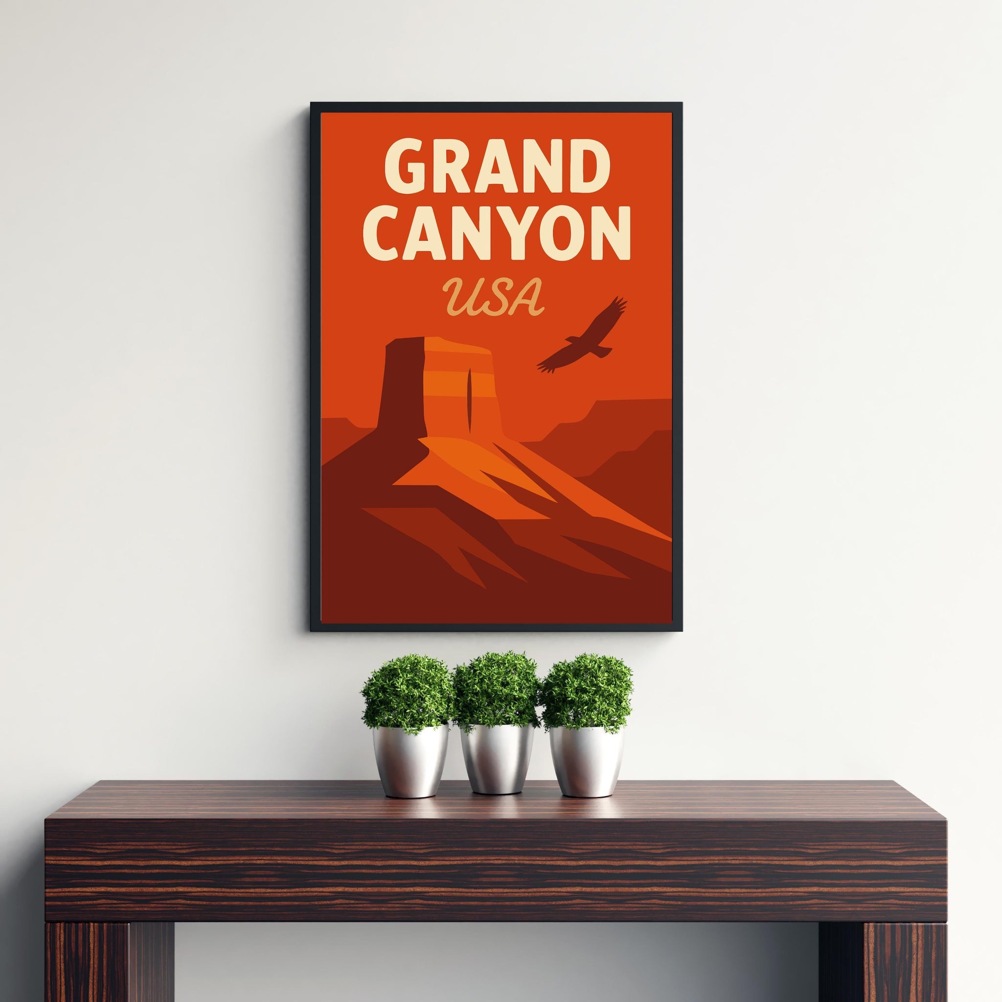 Grand Canyon Vintage Travel Poster Grand Canyon Art Grand Canyon Print Scenic Desert Decor Gift for Nature Lovers Wanderlust Art