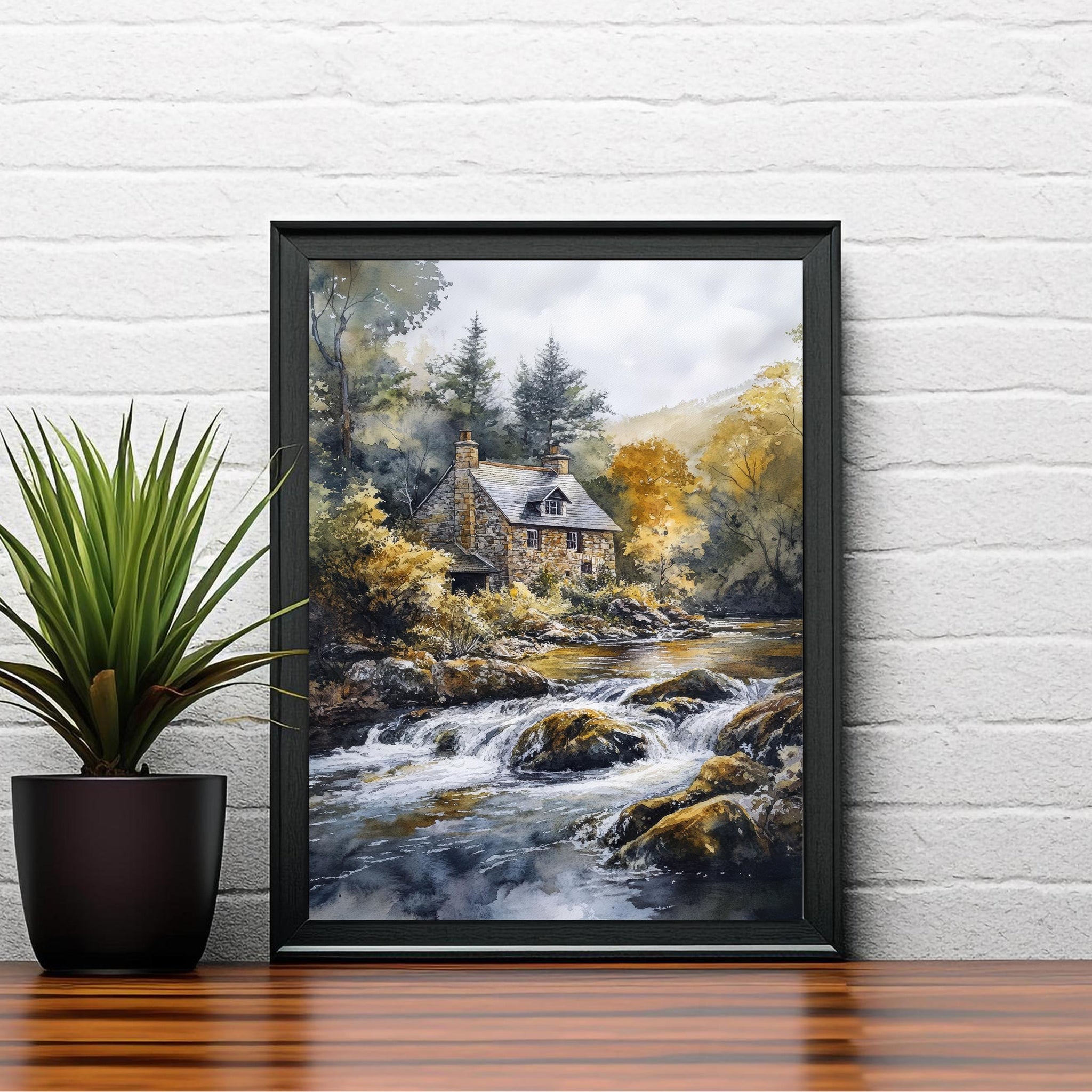 Betws-y-Coed Travel Poster North Wales Village Art Betws-y-Coed Print Scenic Mountain Village Decor Gift for Wales Lovers