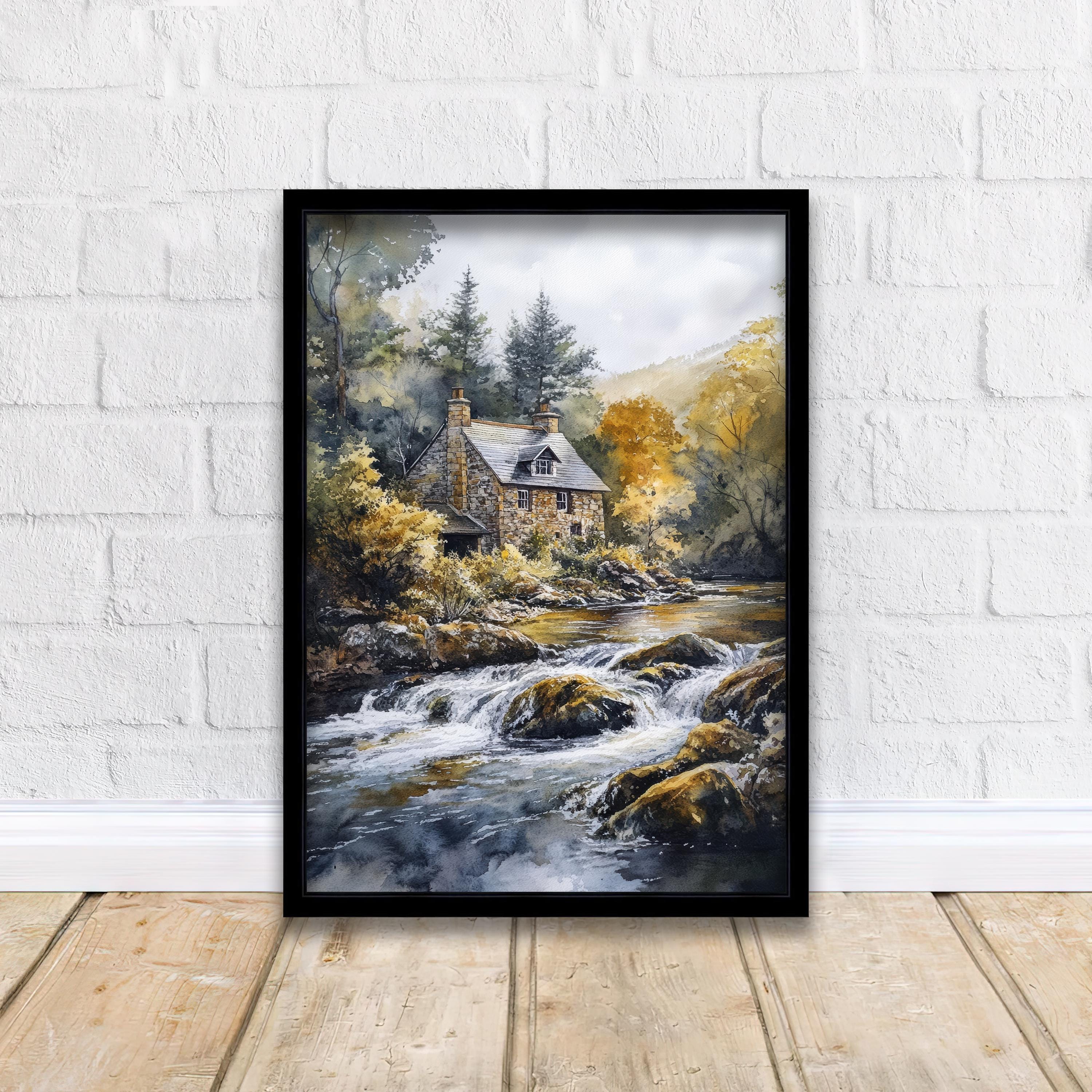 Betws-y-Coed Travel Poster North Wales Village Art Betws-y-Coed Print Scenic Mountain Village Decor Gift for Wales Lovers