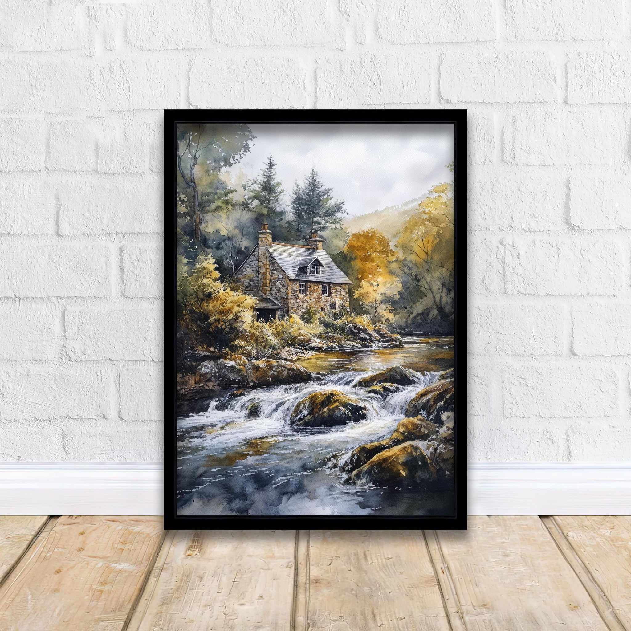 Betws-y-Coed Travel Poster North Wales Village Art Betws-y-Coed Print Scenic Mountain Village Decor Gift for Wales Lovers
