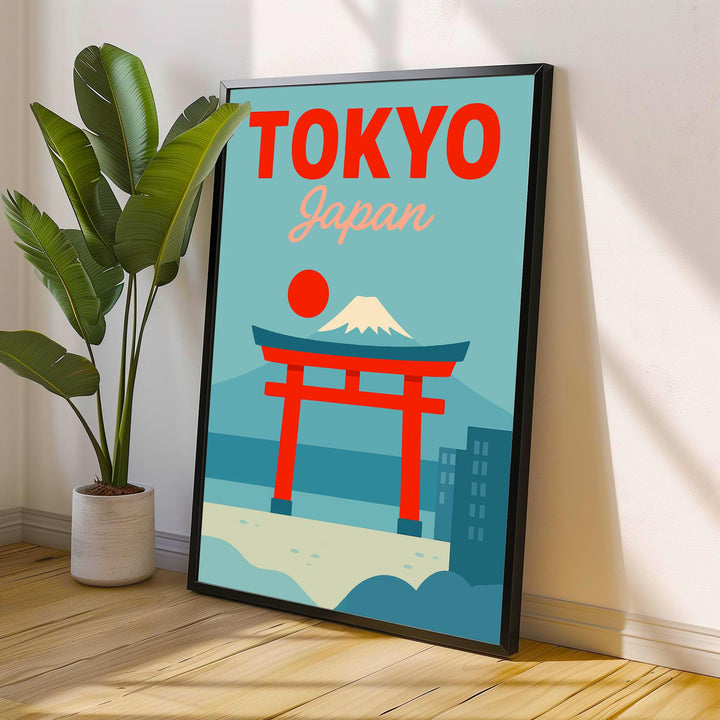 Tokyo Vintage Travel Poster Tokyo Wall Art Tokyo Print Scenic Japanese City Art Gift for Japan Lovers Wanderlust Decor