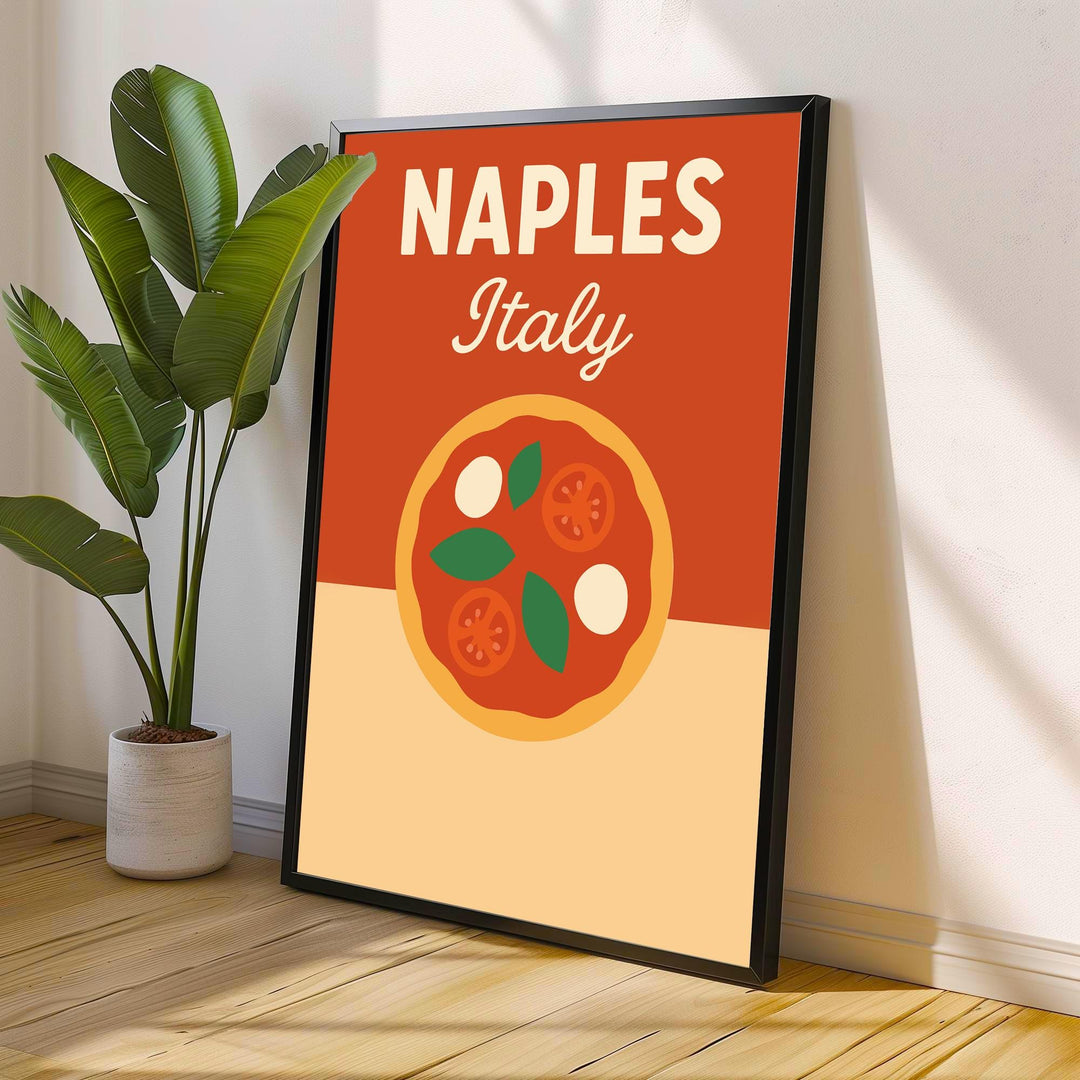 Naples Italy Vintage Travel Poster Naples Wall Art Italy Print Scenic City Art Gift for Italy Lovers Wanderlust Decor