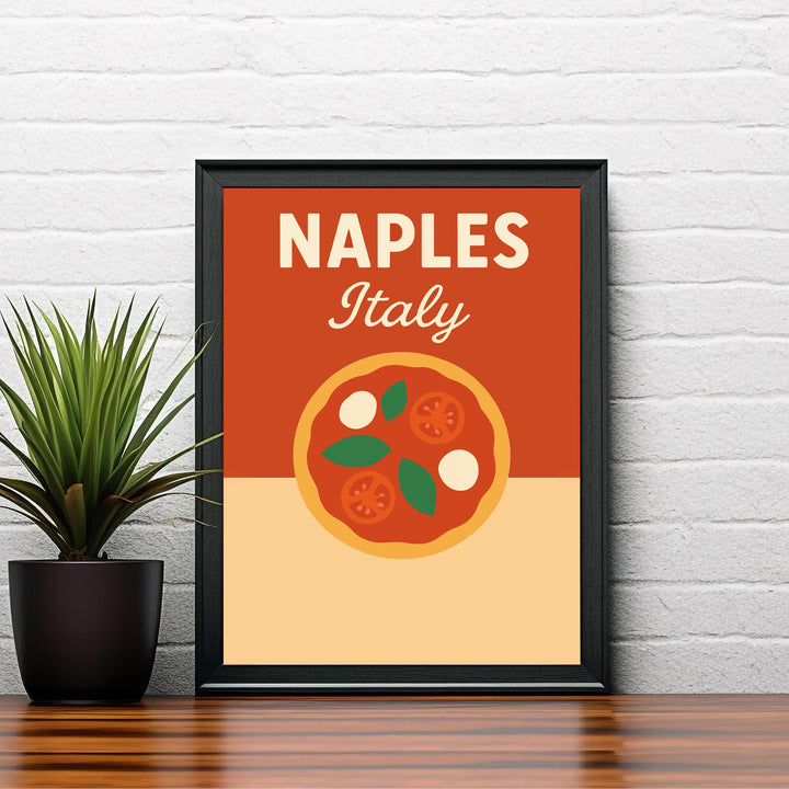 Naples Italy Vintage Travel Poster Naples Wall Art Italy Print Scenic City Art Gift for Italy Lovers Wanderlust Decor