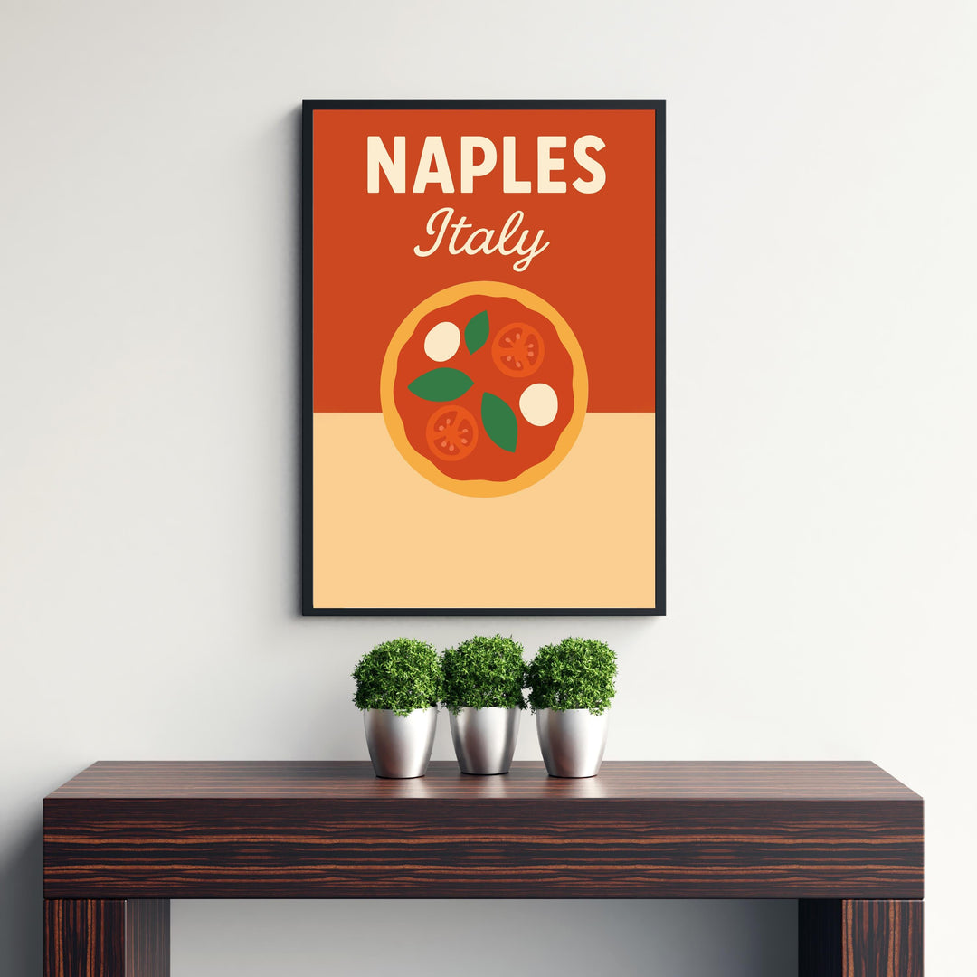 Naples Italy Vintage Travel Poster Naples Wall Art Italy Print Scenic City Art Gift for Italy Lovers Wanderlust Decor