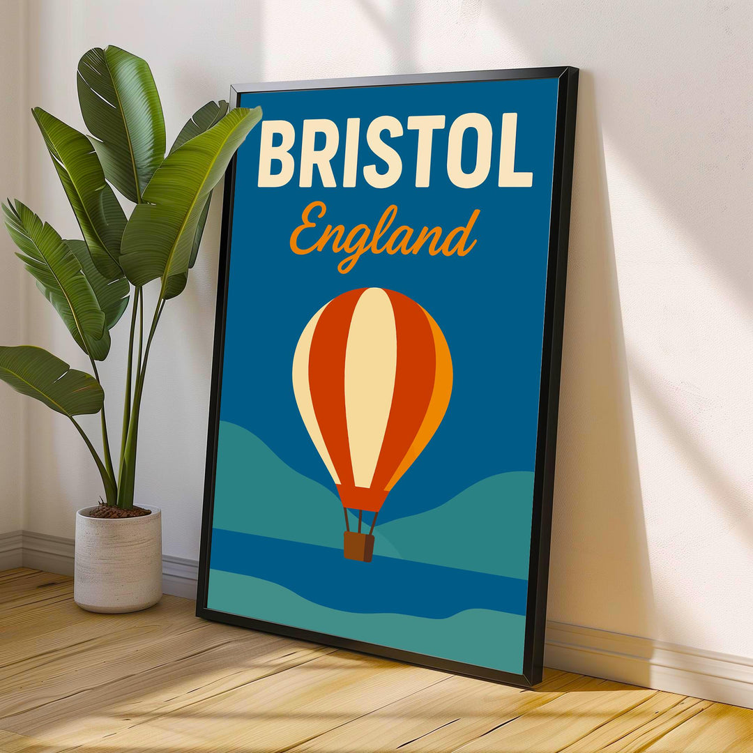 Bristol England Vintage Travel Poster Bristol Art Scenic City Decor Gift for England Lovers Wanderlust Decor