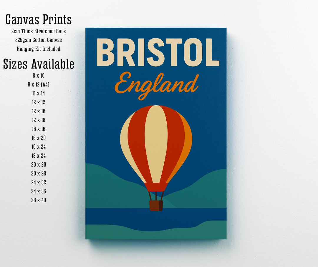 Bristol England Vintage Travel Poster Bristol Art Scenic City Decor Gift for England Lovers Wanderlust Decor