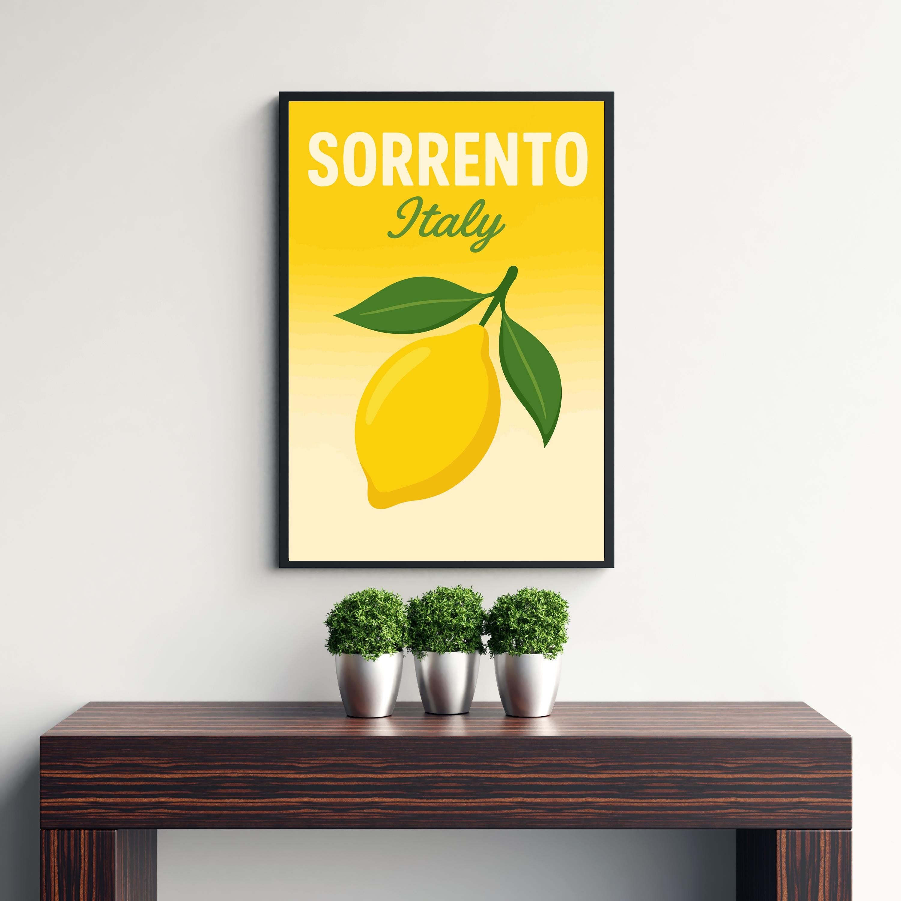 Sorrento Italy Vintage Travel Poster Sorrento Print Scenic Coastal Village Decor Gift for Italy Lovers Wanderlust Art