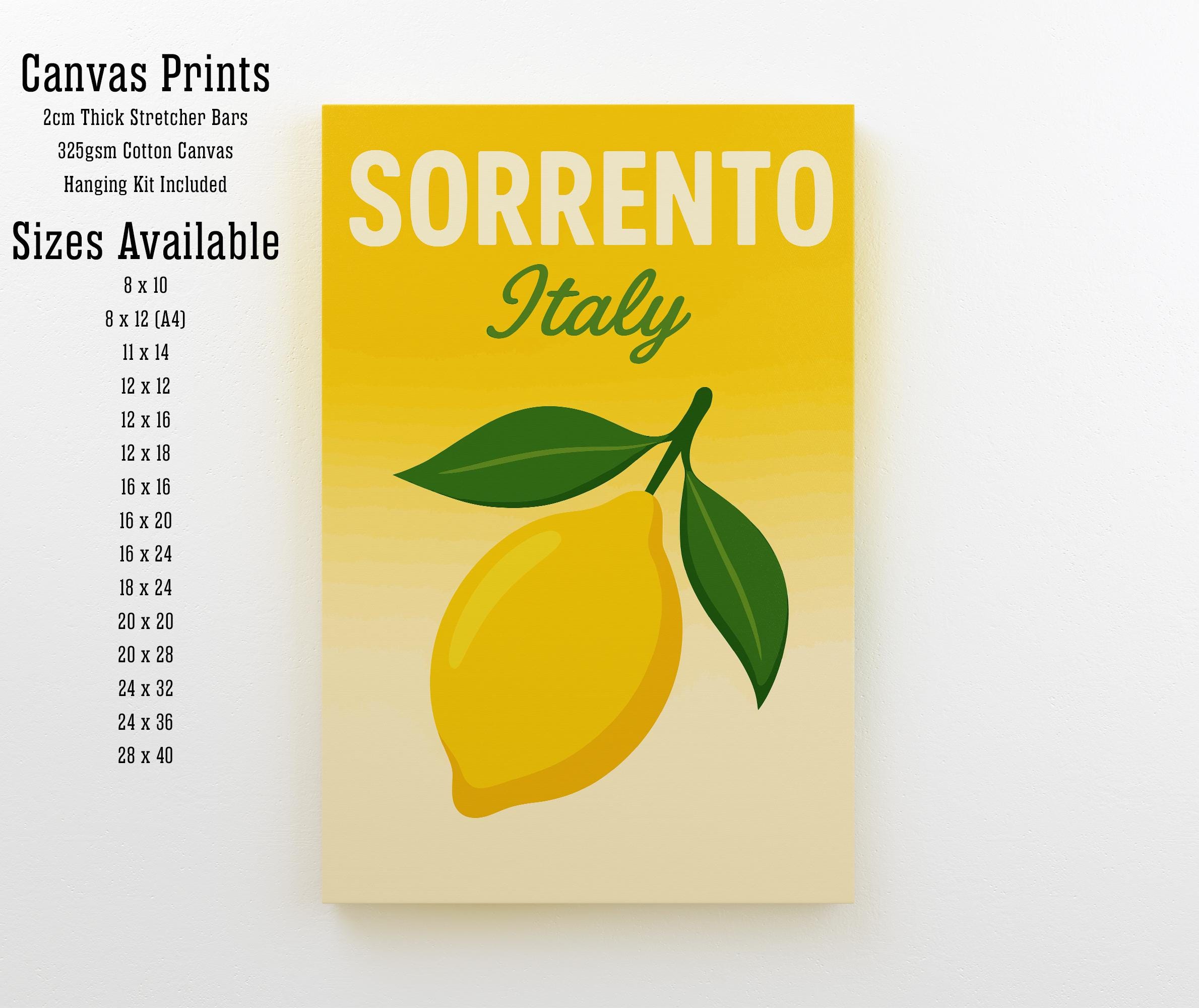 Sorrento Italy Vintage Travel Poster Sorrento Print Scenic Coastal Village Decor Gift for Italy Lovers Wanderlust Art
