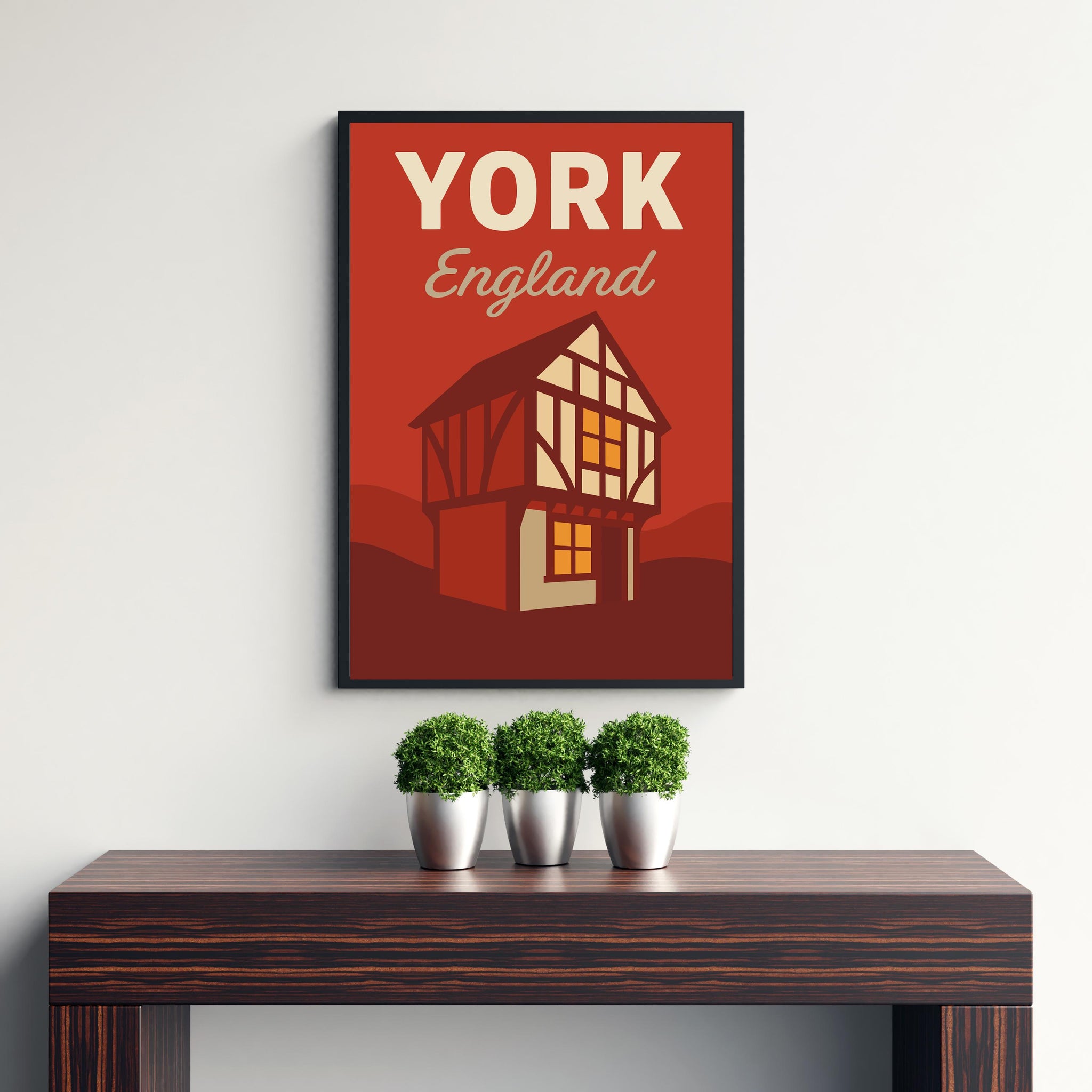 York England Vintage Travel Poster York Art Scenic City Decor York Print Historic England Gift for England Lovers Wanderlust