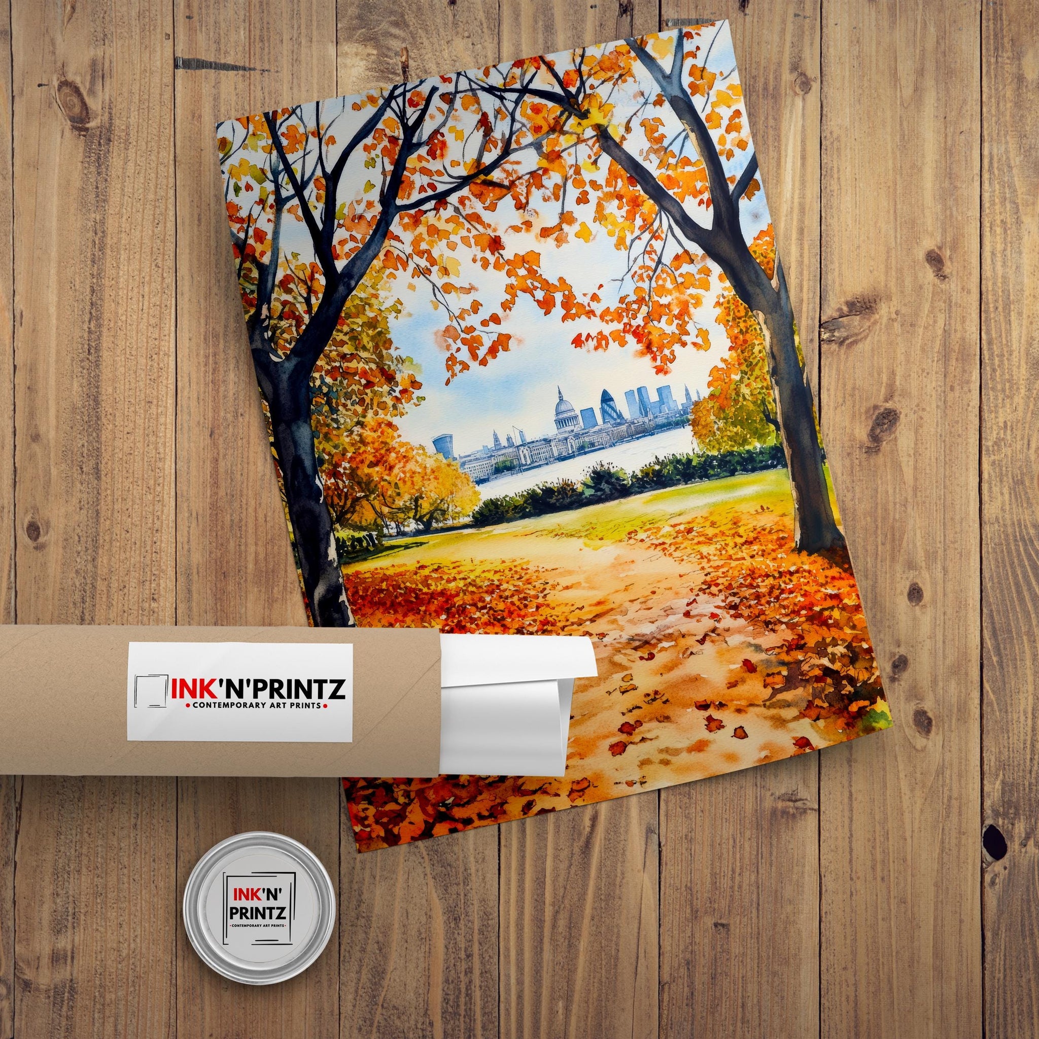 Greenwich Park London Travel Poster Print England Wall Art Royal Observatory Decor Gift for UK City Lovers and Historic Landmark Enthusiasts