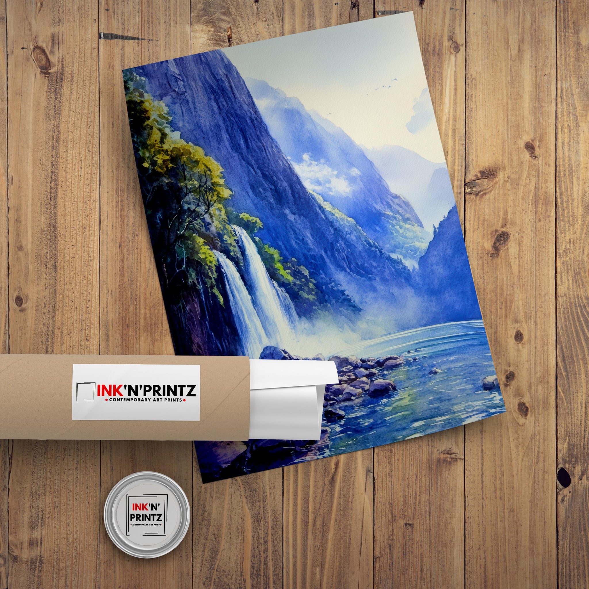 Milford Sound New Zealand Travel Poster Print Fiordland Wall Art Scenic Coastal Landscape Decor Gift for Nature Lovers and Adventure
