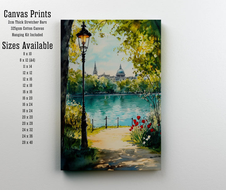 Victoria Park London Travel Poster Print England Wall Art East London Decor Gift for UK City Lovers and Historic British Landscape