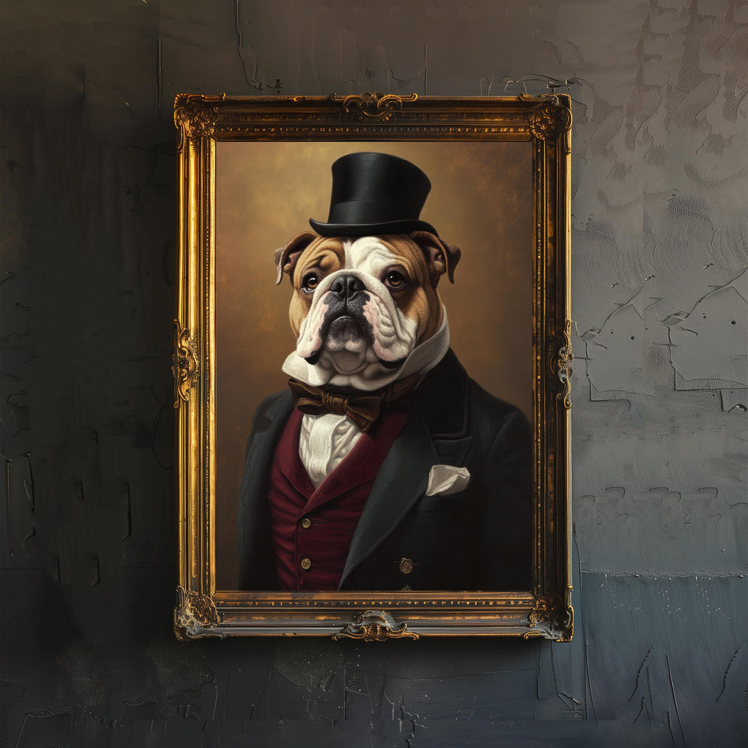 Scholarly Dachshund Poster Dark Academia Decor Vintage Animal Illustration Professor Wall Art Dog Lover Gift