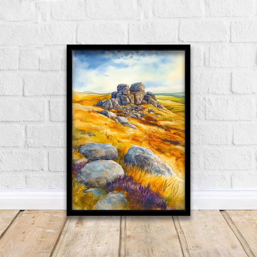 Crete Greece Watercolor Painting Mediterranean Island Wall Art Coastal Landscape Print Decor Gift for Europe Lovers and Greek
