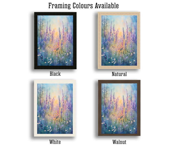 Wildflowers in the Enchanted Forest Watercolor Print Cottagecore Decor Dark Academia Art Enchanted Forest Illustration