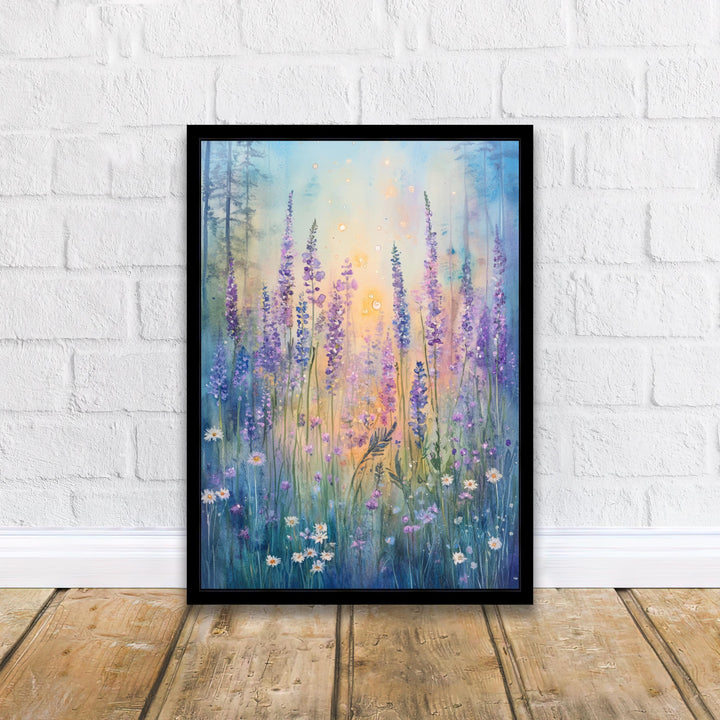 Wildflowers in the Enchanted Forest Watercolor Print Cottagecore Decor Dark Academia Art Enchanted Forest Illustration