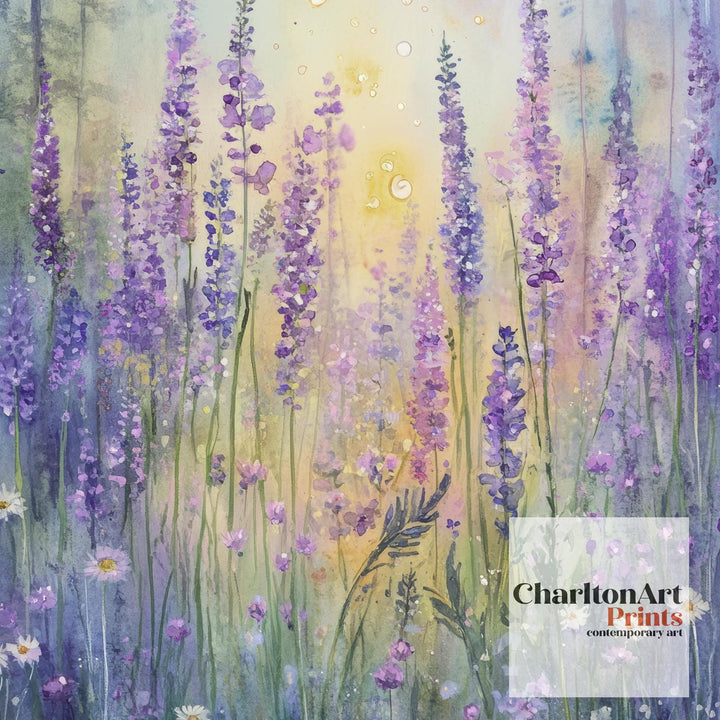 Wildflowers in the Enchanted Forest Watercolor Print Cottagecore Decor Dark Academia Art Enchanted Forest Illustration