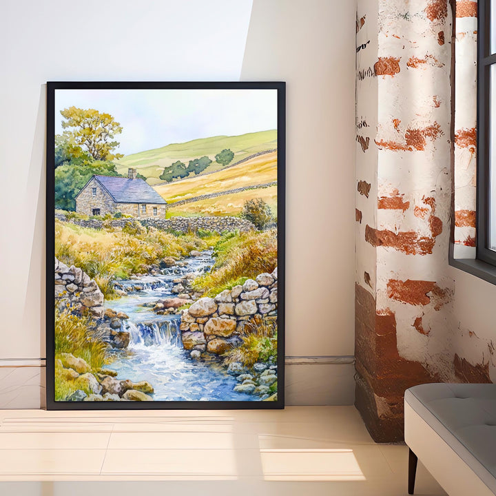 Yorkshire Dales Watercolor Travel Print Wall Decor Wall Art Yorkshire Landscape Wall Hanging Home Décor English Countryside Gift Art Lovers