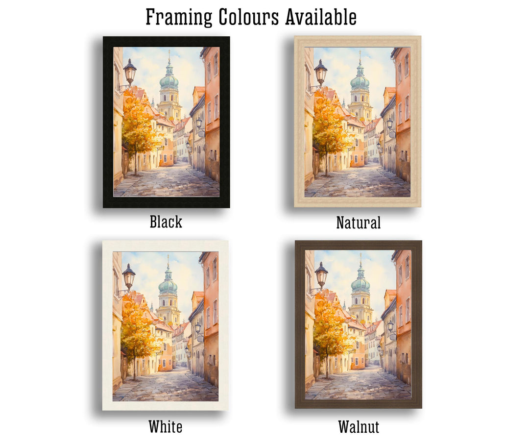 Copenhagen Denmark Travel Poster Print Scandinavian City Wall Art Nyhavn Harbour Decor Gift for Europe Lovers and Nordic Architecture