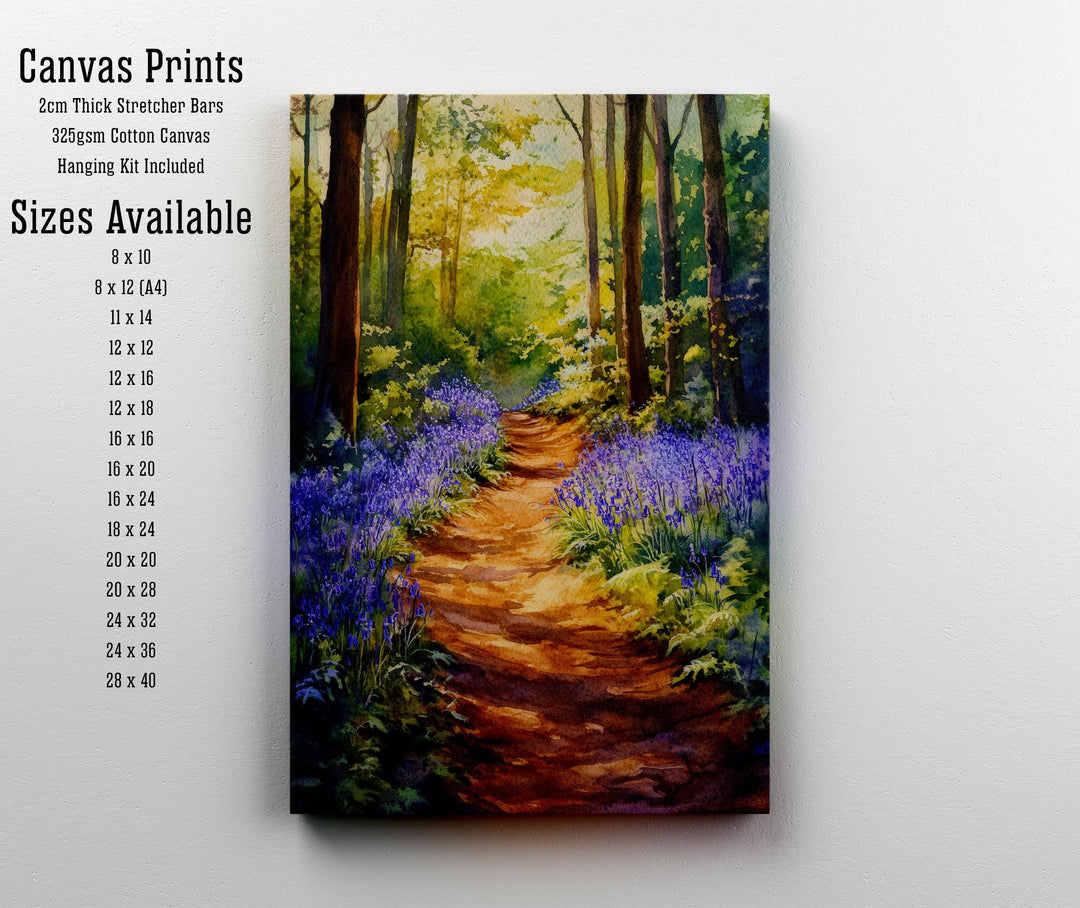 Forest of Dean England Travel Poster Print Gloucestershire Wall Art Countryside Decor Gift for UK Nature Lovers and Woodland Landscape Fans