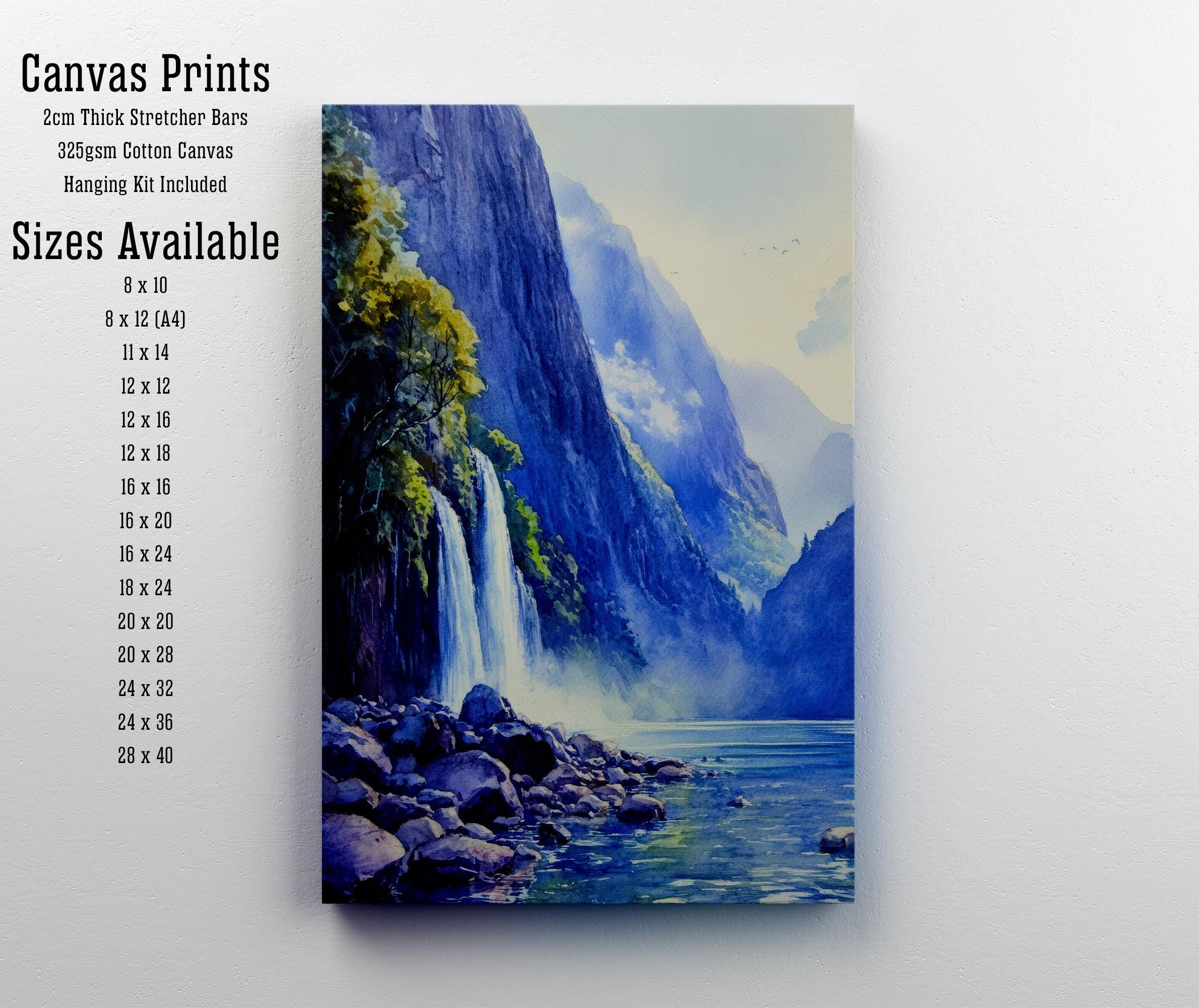Milford Sound New Zealand Travel Poster Print Fiordland Wall Art Scenic Coastal Landscape Decor Gift for Nature Lovers and Adventure