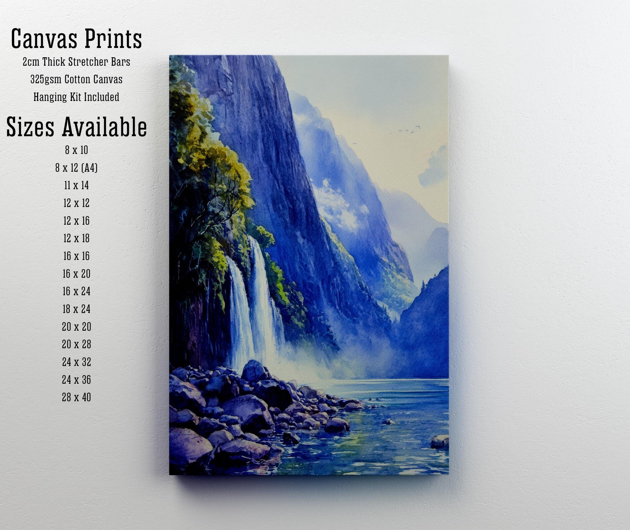 Milford Sound New Zealand Travel Poster Print Fiordland Wall Art Scenic Coastal Landscape Decor Gift for Nature Lovers and Adventure
