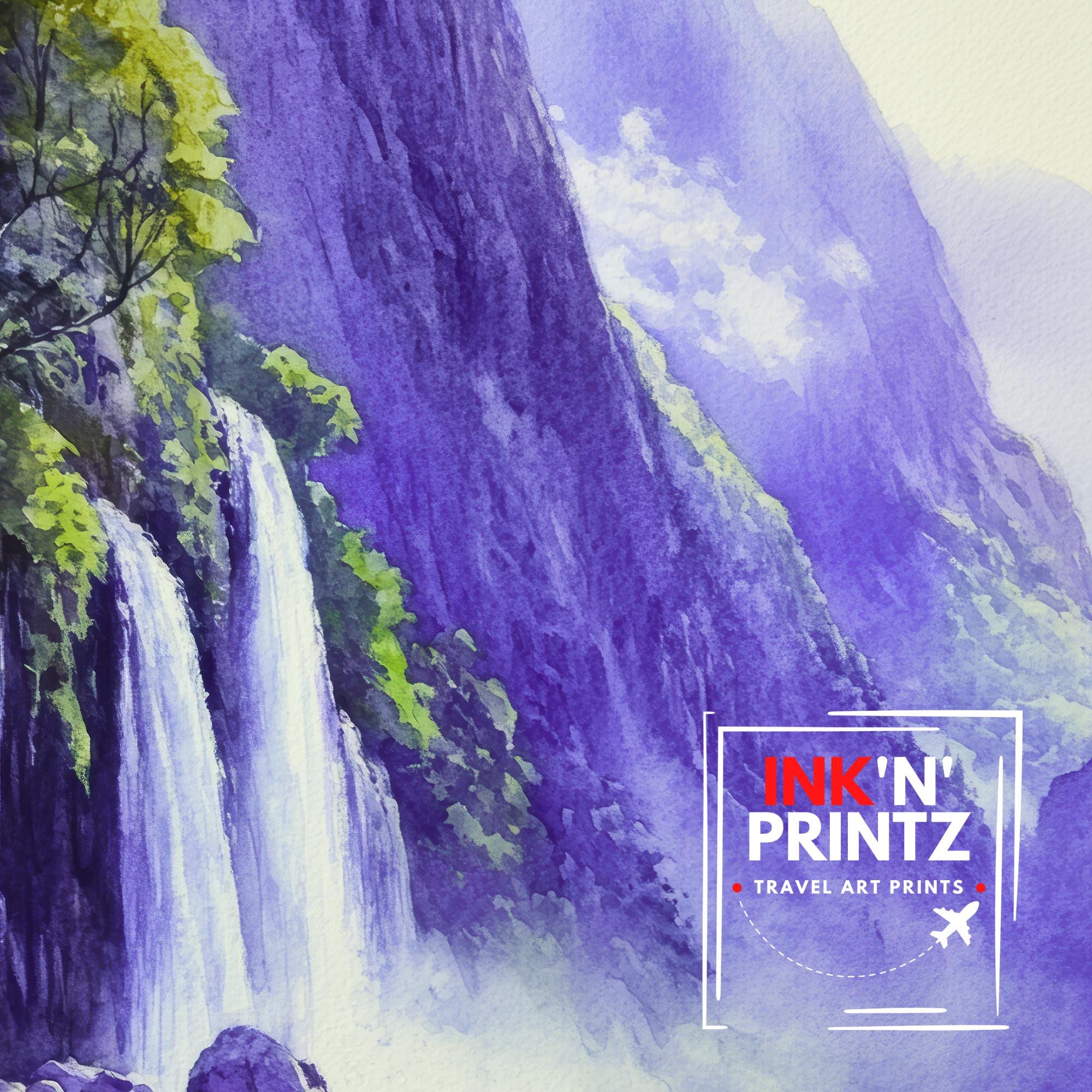Milford Sound New Zealand Travel Poster Print Fiordland Wall Art Scenic Coastal Landscape Decor Gift for Nature Lovers and Adventure