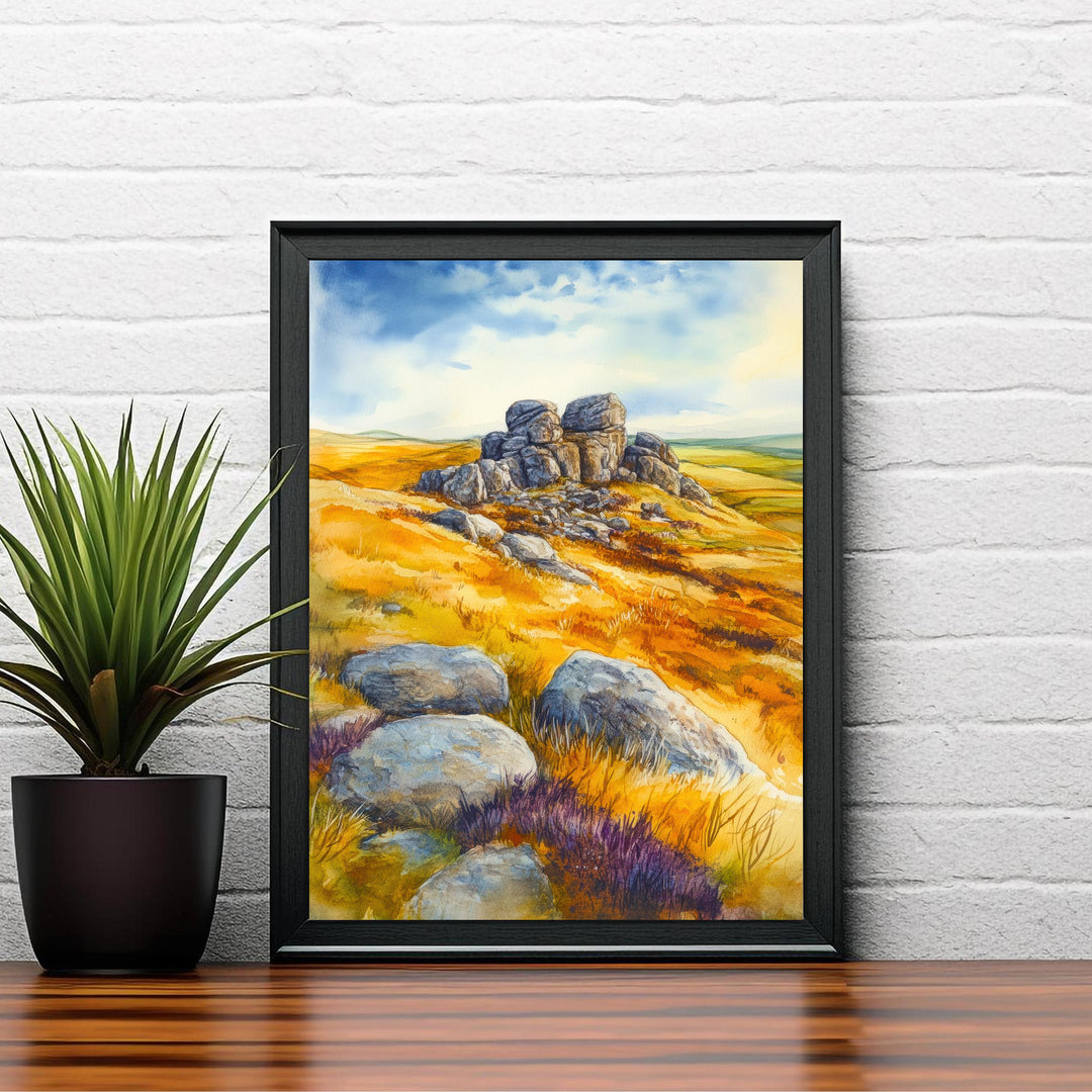 Crete Greece Watercolor Painting Mediterranean Island Wall Art Coastal Landscape Print Decor Gift for Europe Lovers and Greek
