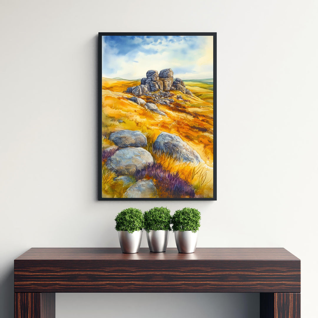 Crete Greece Watercolor Painting Mediterranean Island Wall Art Coastal Landscape Print Decor Gift for Europe Lovers and Greek