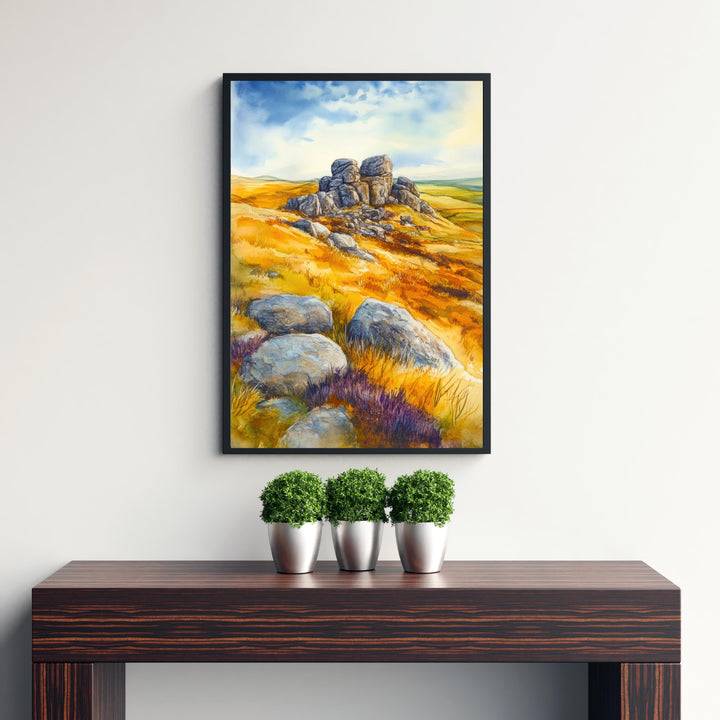 Crete Greece Watercolor Painting Mediterranean Island Wall Art Coastal Landscape Print Decor Gift for Europe Lovers and Greek