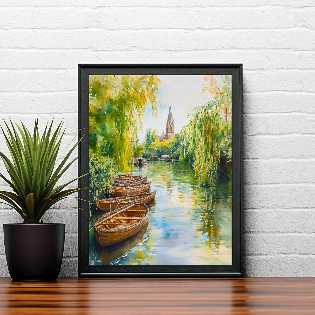 Stratford Upon Avon watercolor Painting Watercolour Art Print Stratford-upon-Avon Tudor Architecture Wall Decor Literary Gift England