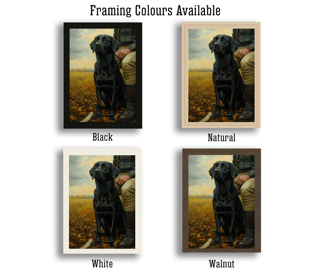 Black Labrador Watercolor Print Cottagecore Decor Rustic Dog Painting Loyal Companion Wall Art