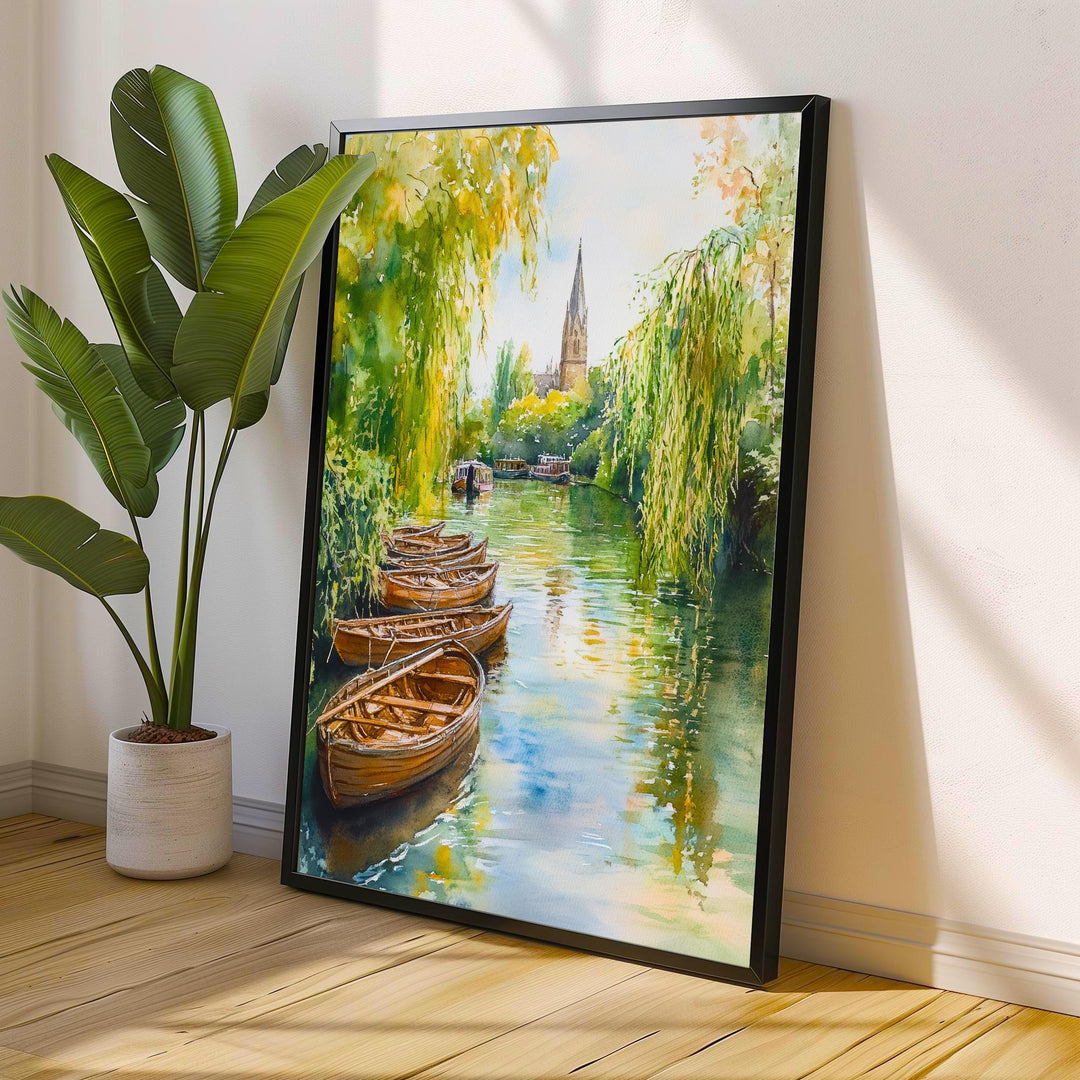 Stratford Upon Avon watercolor Painting Watercolour Art Print Stratford-upon-Avon Tudor Architecture Wall Decor Literary Gift England