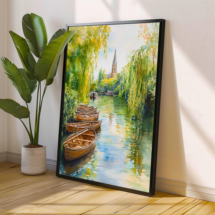Stratford Upon Avon watercolor Painting Watercolour Art Print Stratford-upon-Avon Tudor Architecture Wall Decor Literary Gift England