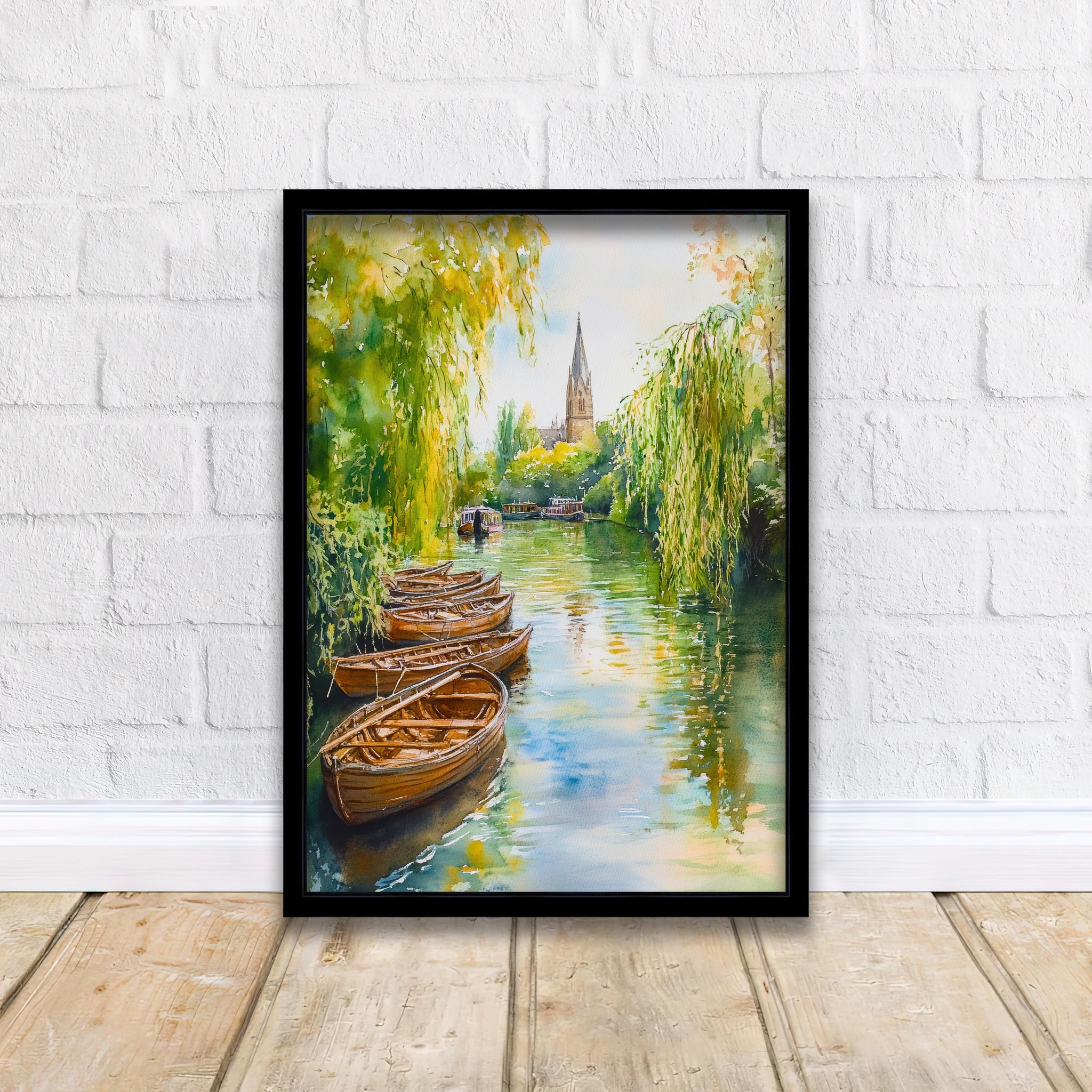 Stratford Upon Avon watercolor Painting Watercolour Art Print Stratford-upon-Avon Tudor Architecture Wall Decor Literary Gift England