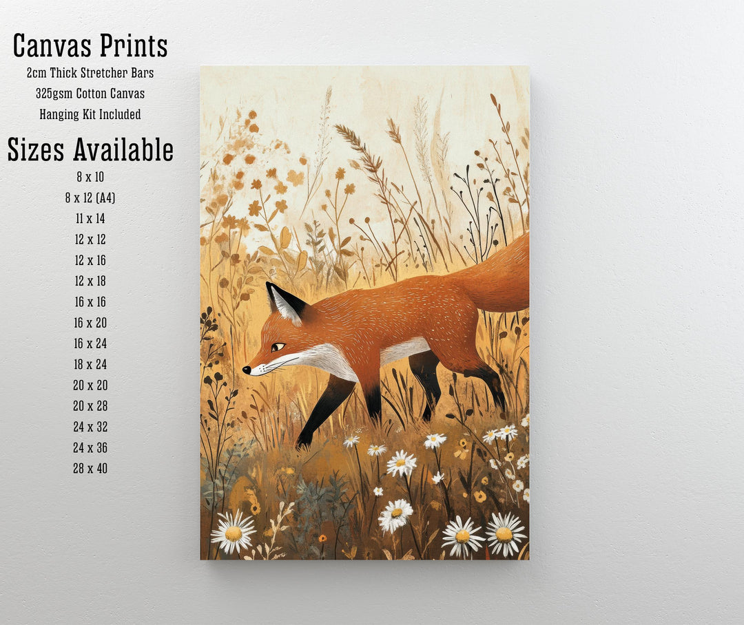 William Morris Fox In Grass Art Cottagecore Decor Arts And Crafts Wildlife Illustration Botanical Wall Art Vintage Nature Print