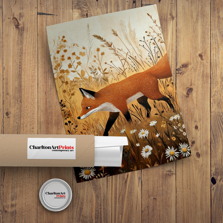 William Morris Fox In Grass Art Cottagecore Decor Arts And Crafts Wildlife Illustration Botanical Wall Art Vintage Nature Print