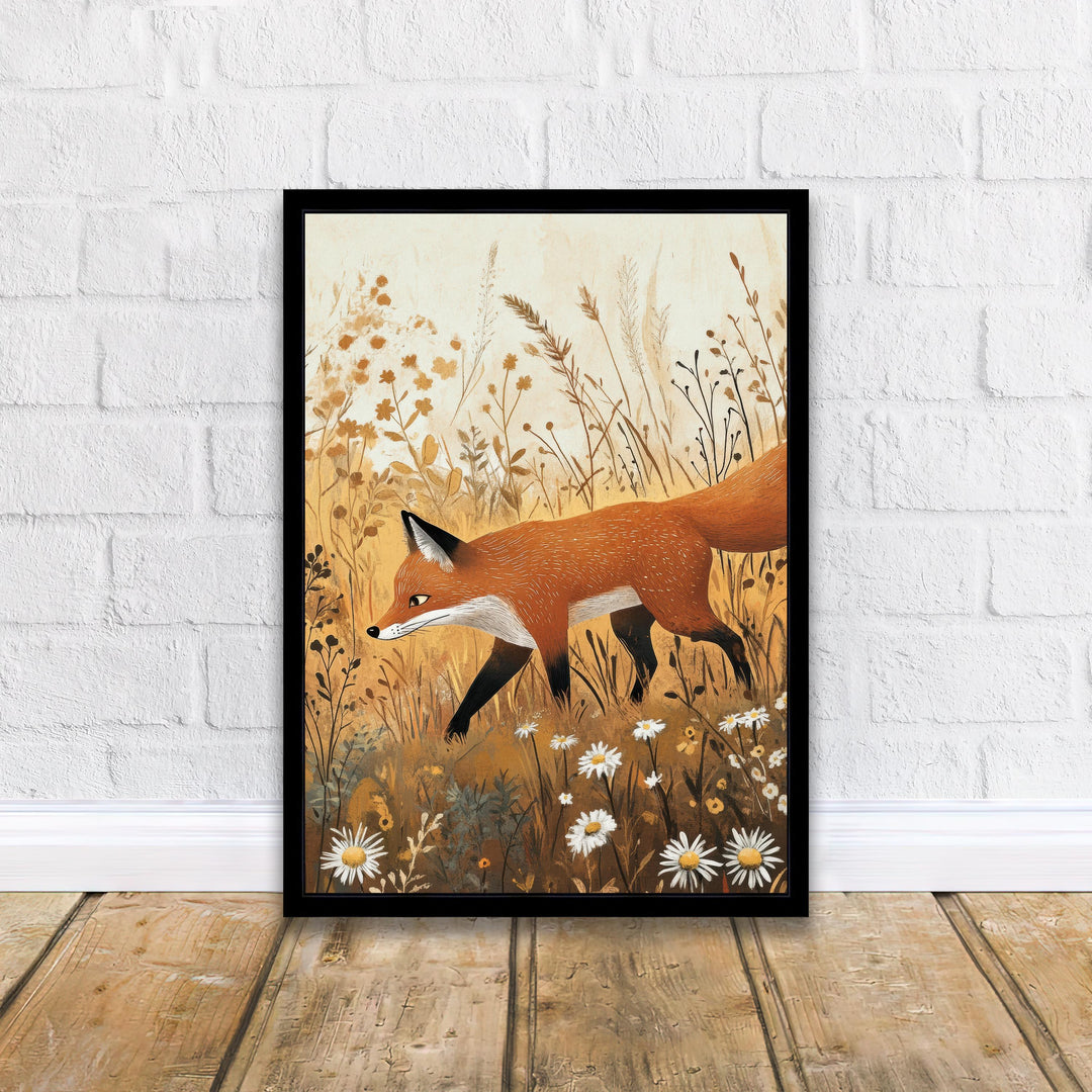 William Morris Fox In Grass Art Cottagecore Decor Arts And Crafts Wildlife Illustration Botanical Wall Art Vintage Nature Print