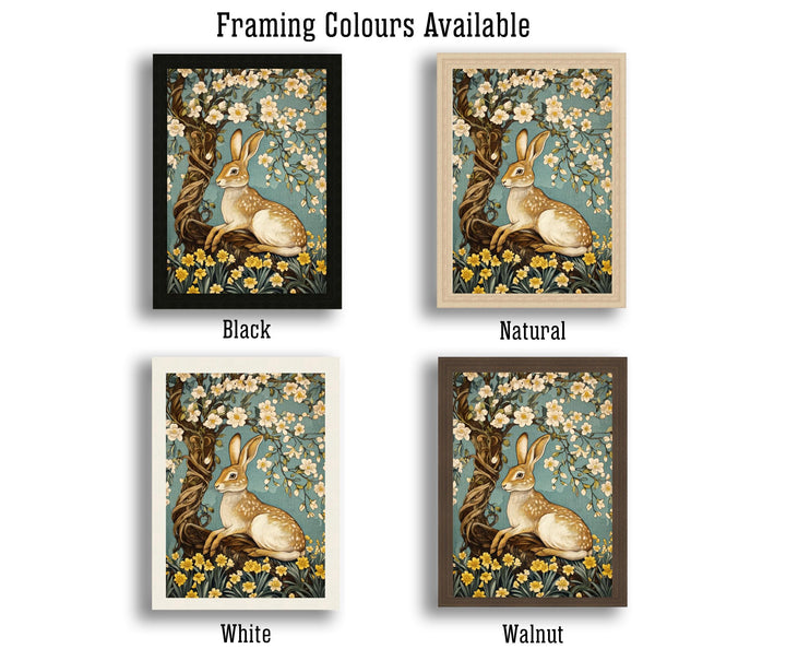 William Morris Hare Under Blossom Tree Art Print Botanical Animal Wall Art Arts And Crafts Style Nature Design Home Decor