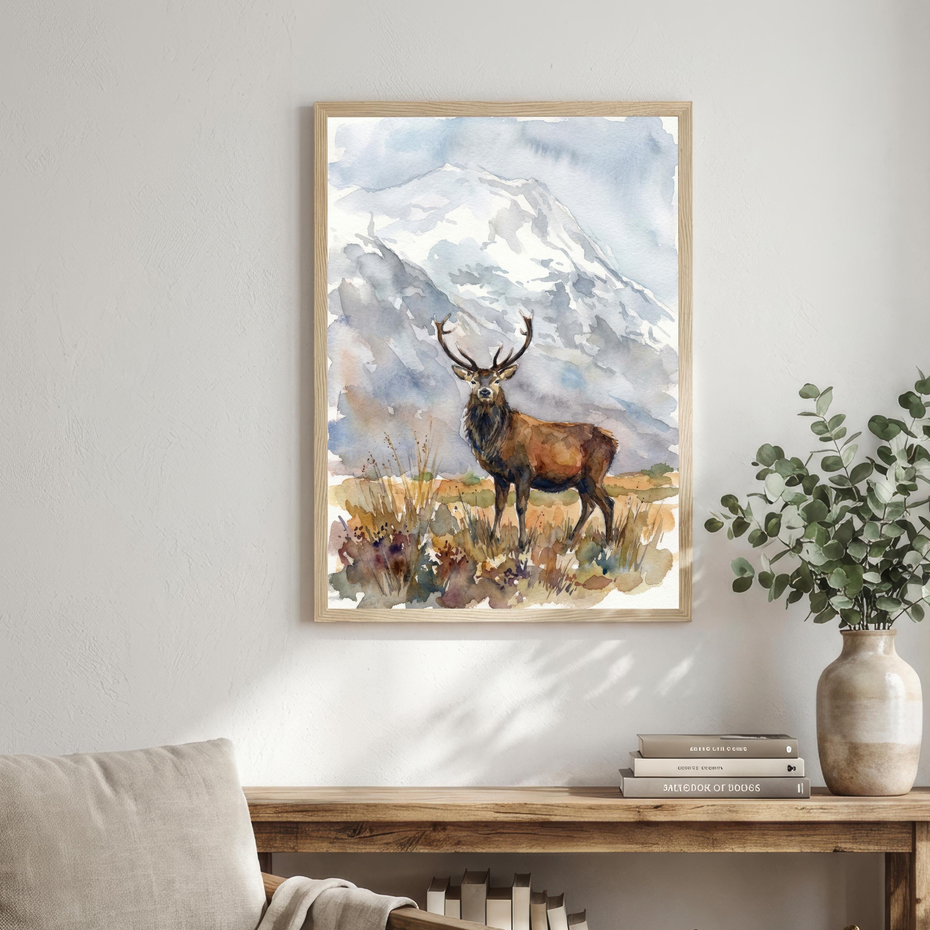 Glencoe Scotland Print: Watercolour Highland Landscape Art