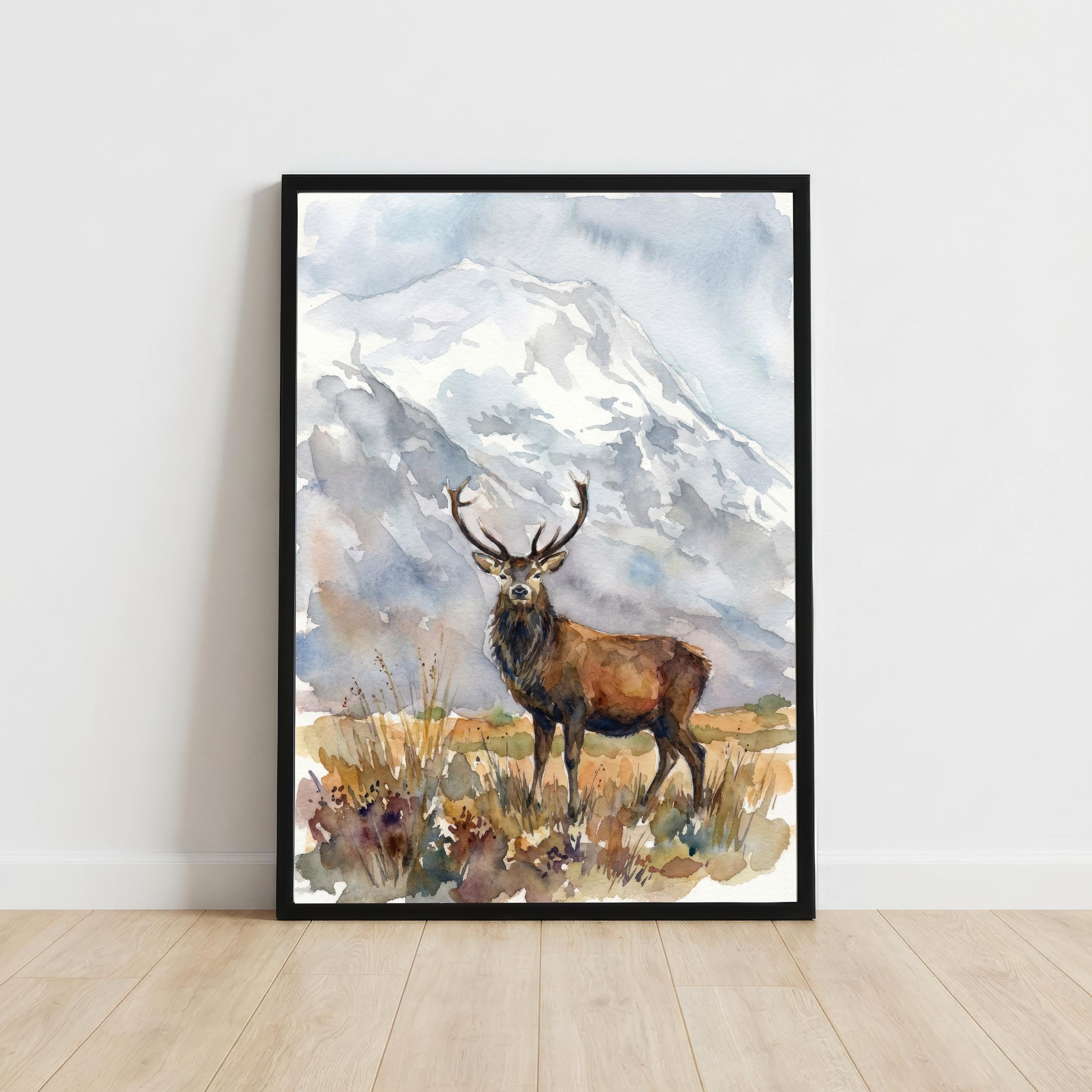 Glencoe Scotland Print: Watercolour Highland Landscape Art