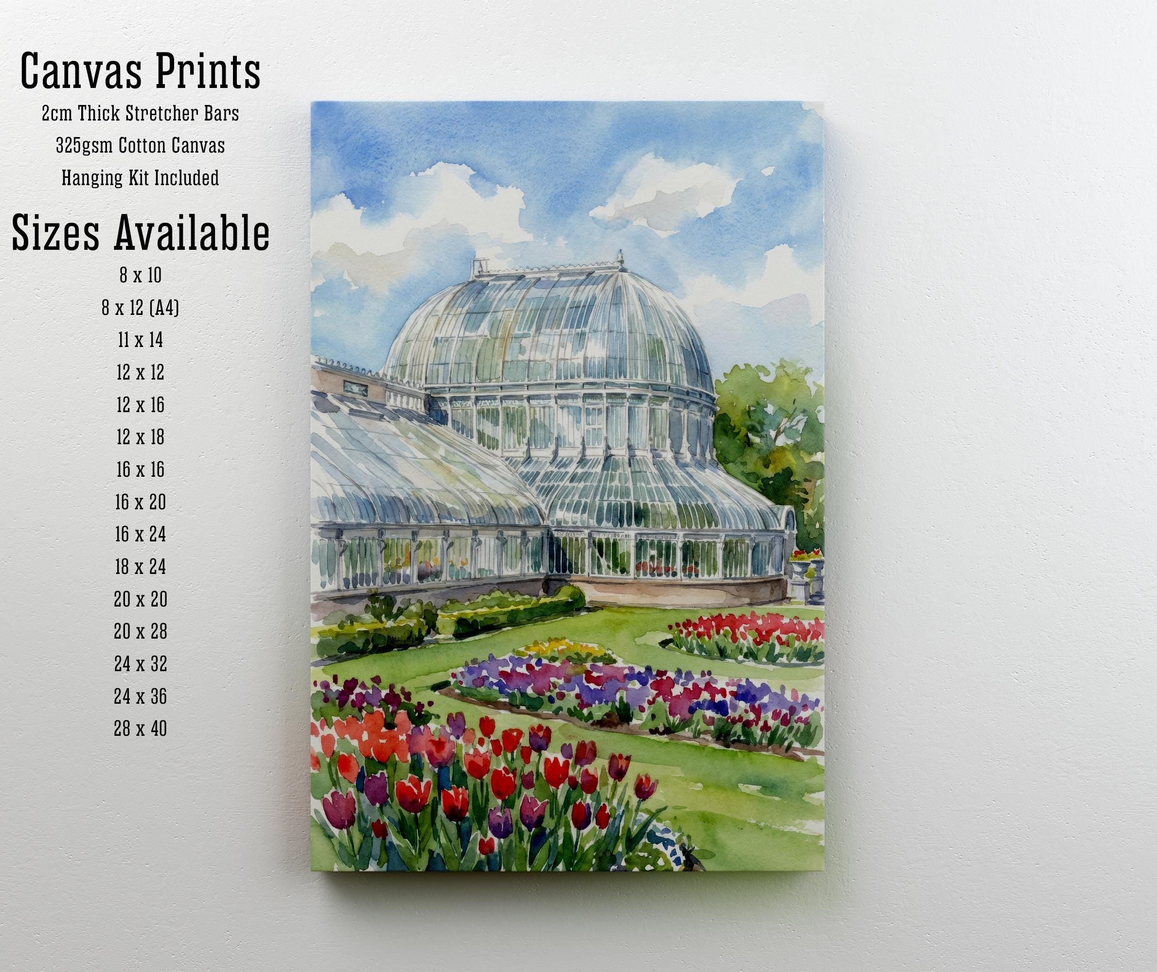 Belfast Watercolor Print: Northern Ireland Cityscape Wall Art