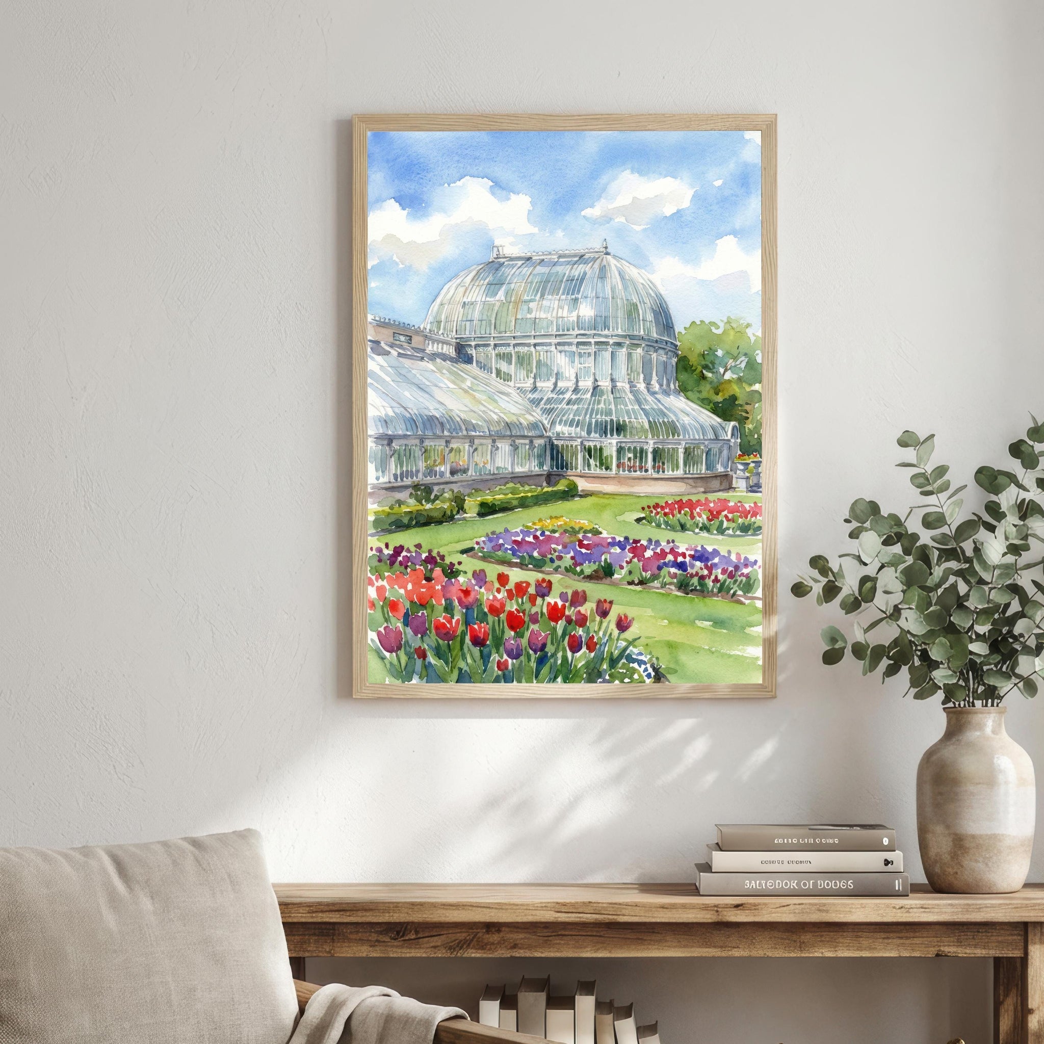 Belfast Watercolor Print: Northern Ireland Cityscape Wall Art