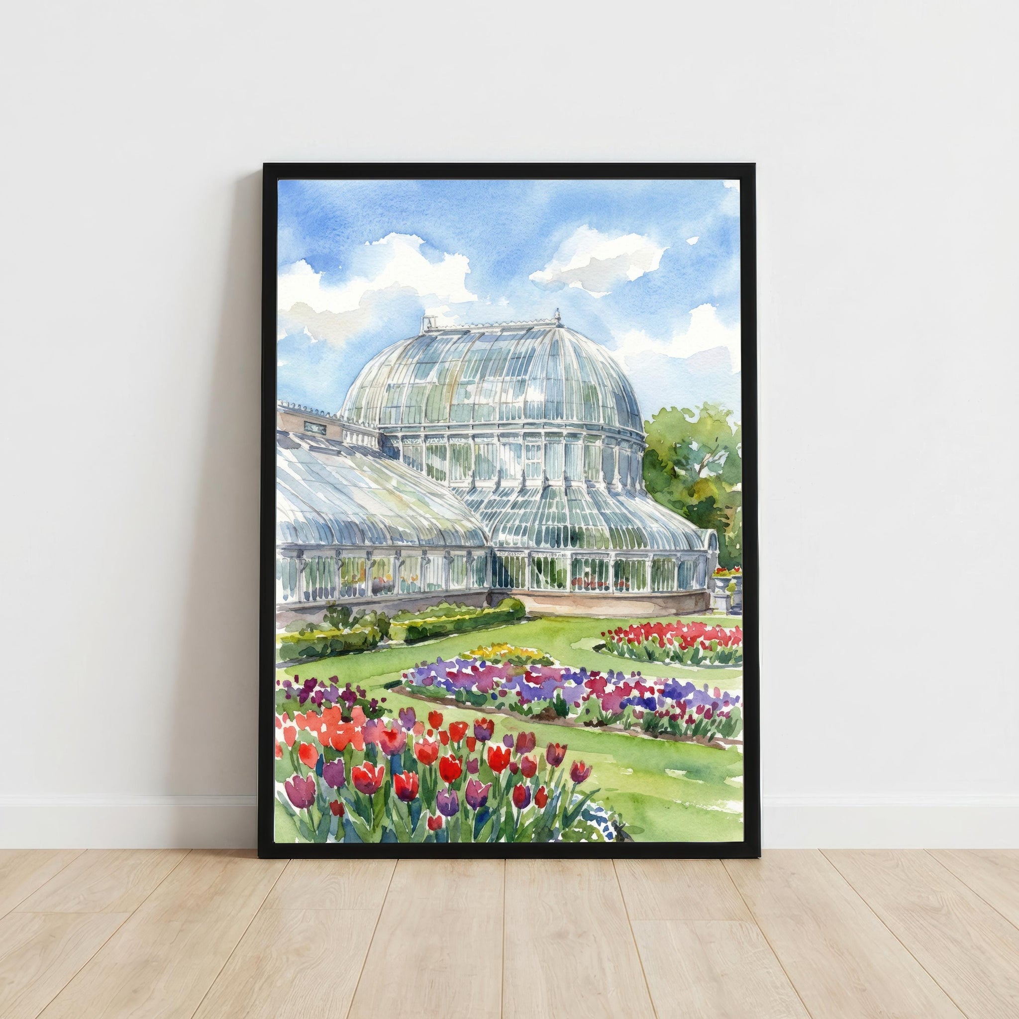 Belfast Watercolor Print: Northern Ireland Cityscape Wall Art
