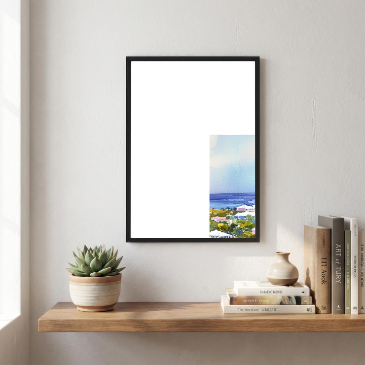 Bermuda Travel Poster Print Wall Art Tropical Island Landscape Decor Gift for Beach Lovers and Fans of Scenic Coastal Views and Caribbean