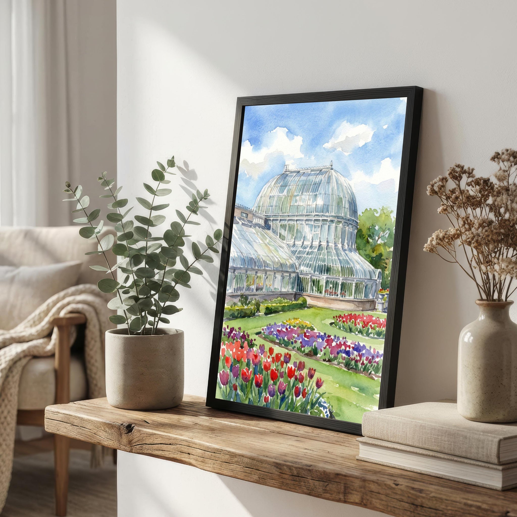 Belfast Watercolor Print: Northern Ireland Cityscape Wall Art